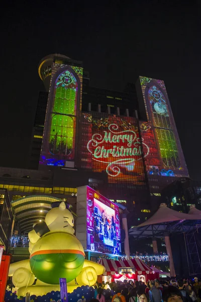 Taipei Taiwan Luzes de Natal — Fotografia de Stock