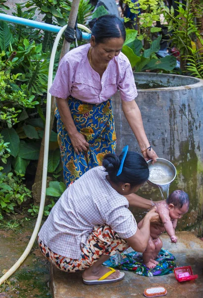 Dorpsmensen in Myanmar — Stockfoto