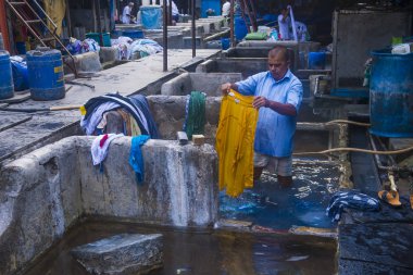 Mumbai Hindistan 'da Dhobi Ghat
