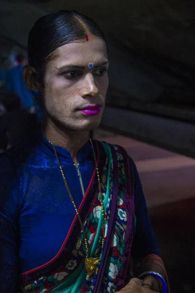 Hijra Indiano transgênero — Fotografia de Stock