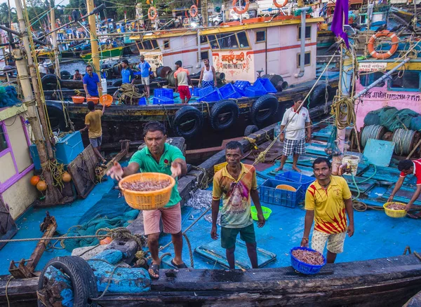 Muelles de Sassoon en Mumbai India — Foto de Stock