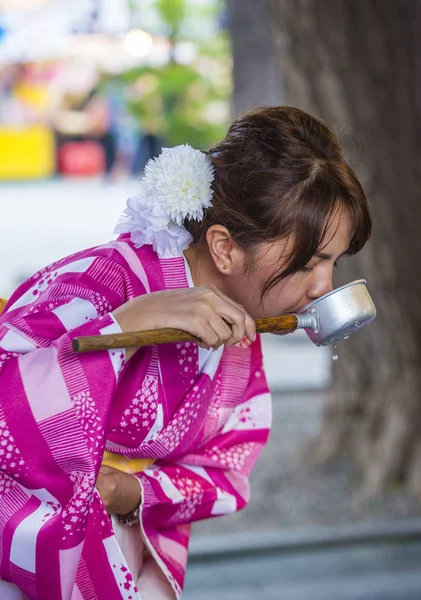 Chozuya en santuario japonés — Foto de Stock