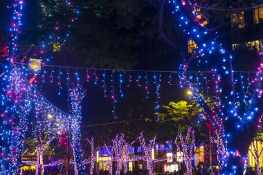 Taipei Tayvan Noel ışıkları