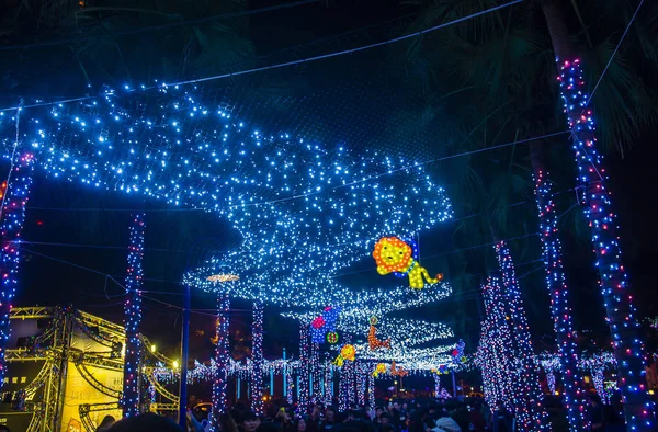 Taipei Taiwan Luces de Navidad — Foto de Stock
