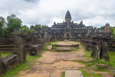 Siem Reap, Kamboçya - 15 Ekim: Ta Prohm Tapınağı Angkor Thom, 15 Ekim 2017 üzerinde Kamboçya Siem Reap, Angkor Thom Khmer İmparatorluğu'nun son ve sermaye city oldu.