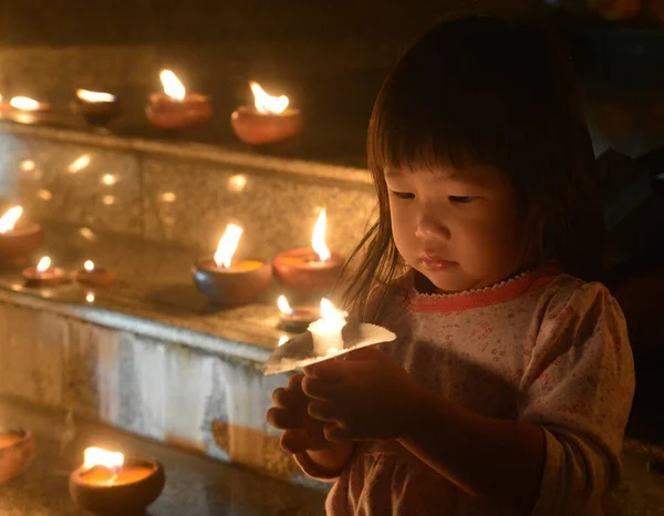 Chiang Mai Thailand Nov Thailändische Kinder Nehmen Yee Peng Festival — Stockfoto