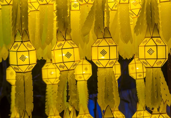 Chiang Mai Tailandia Nov Linternas Coloridas Templo Ciang Mai Tailandia — Foto de Stock