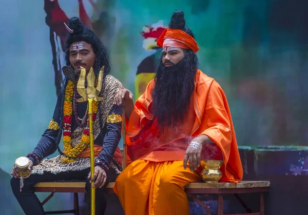 Мумбаї Індія Серпня Індійські Чоловіки Беруть Участь Фестивалі Janmashtami Мумбаї — стокове фото