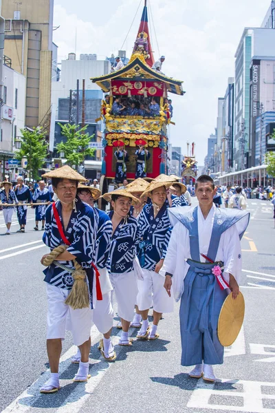 Kyoto Juli Teilnehmer Gion Matsuri Kyoto Japan Juli 2019 Gion — Stockfoto