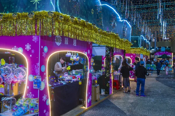 Macau Dic Mercado Navidad Tap Seac Square Macao Diciembre 2019 — Foto de Stock