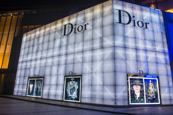 Macau Aralık Aralık 2019 Macau Bir Dior Mağazasının Dışı Dior — Stok fotoğraf