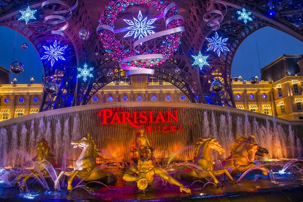 Macau Jan Det Parisiska Hotellet Och Kasinot Macao Den Januari — Stockfoto