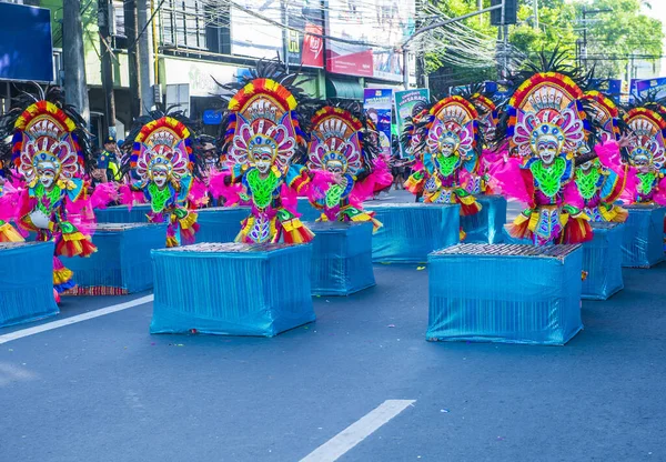 Bacolod Philippinen Teilnehmer Masskara Festival Bacolod Philippinen 2019 Masskara Ist — Stockfoto
