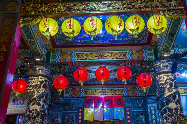 Kaohsiung Taiwan Setembro Interior Templo Zuoying Xianshu Sanshan Kaohsiung Taiwan — Fotografia de Stock