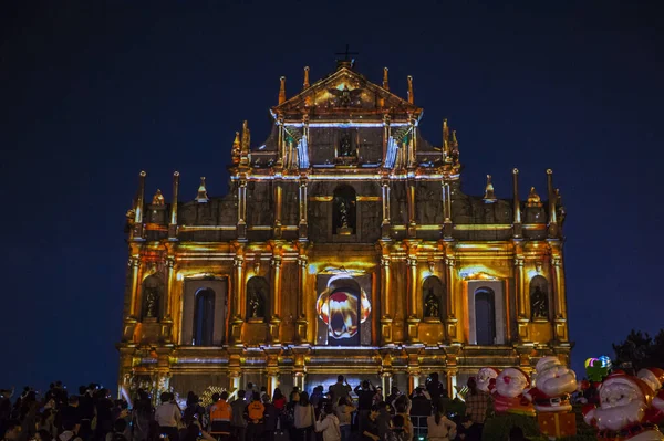 Macau Aralık Aralık 2019 Daki Yıllık Macau Light Festivali Sırasında — Stok fotoğraf