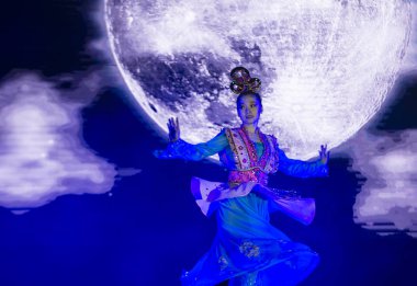 MANILA , PHILIPPINES - JAN 25 : Chinese folk dance in Chinatown Manila the Philippines during Chinese new year on January 25 2020. Chinatown in Manila is the oldest in the world