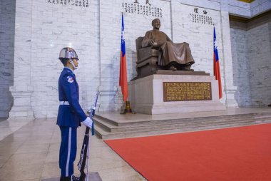 Taipei, Tayvan - 27 Aralık - Taipei Tayvan 'daki Ulusal Chiang Kai-shek Anıt Salonu 27 Aralık 2017' de yapıldı.