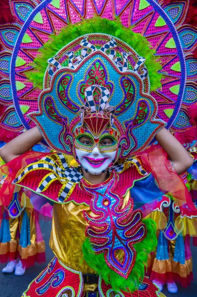 Bacolod Filipinler Ekim 2019 Bacolod Filipinler Düzenlenen Masskara Festivali Katıldı — Stok fotoğraf