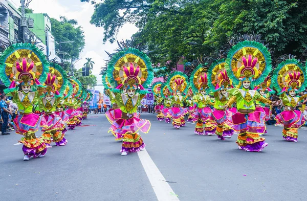 Bacolod Fülöp Szigetek Okt Bacolod Fülöp Szigeteki Masskara Fesztivál Résztvevői — Stock Fotó