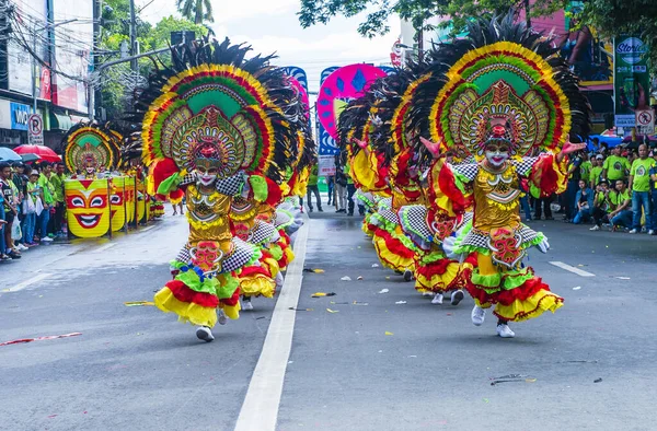 Bacolod Fülöp Szigetek Okt Bacolod Fülöp Szigeteki Masskara Fesztivál Résztvevői — Stock Fotó