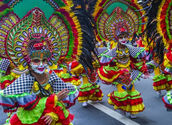 Bacolod Philippines Oct Participantes Festival Masskara Bacolod Filipinas Outubro 2019 — Fotografia de Stock
