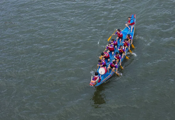 Taipei Taiwan Juin Dragonboat Team Racing Durant Festival Taipei Dragon — Photo