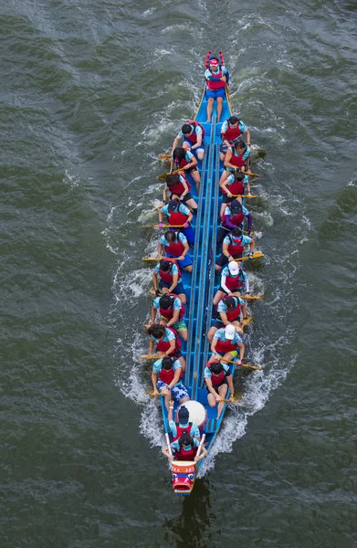 Taipei Taiwan Giugno Dragonboat Team Racing Durante Taipei Dragon Boat — Foto Stock