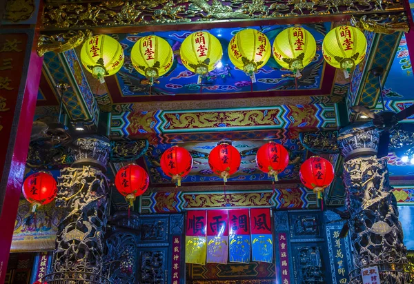 Kaohsiung Taiwan Sep Interior Zuoying Xianshu Sanshan Temple Kaohsiung Taiwan — стоковое фото