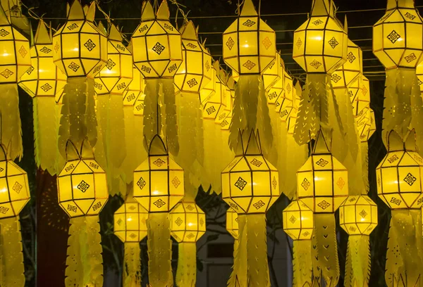 Chiang Mai Thailand Nov Colorful Lanterns Temple Ciang Mai Thailand — Stock Photo, Image