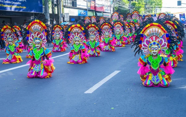 Bacolod Filipinler Ekim 2019 Bacolod Filipinler Düzenlenen Masskara Festivali Katılımcıları — Stok fotoğraf