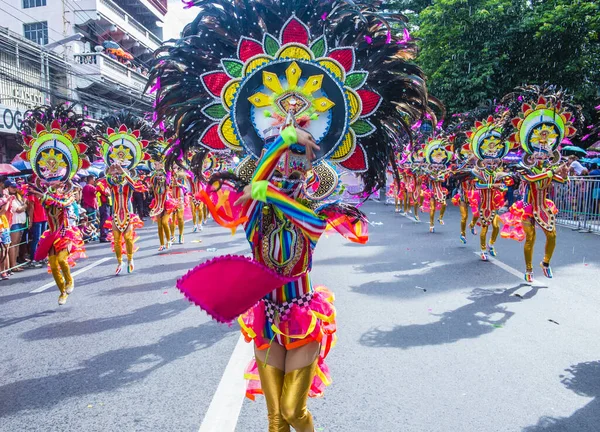 Bacolod Filippine Ottobre Partecipanti Masskara Festival Bacolod Filippine Ottobre 2019 — Foto Stock