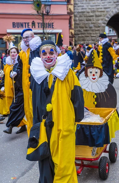 Rottweil Germany Feb Participants Rottweil Carnival Rottweil Germany February 2020 — Stockfoto