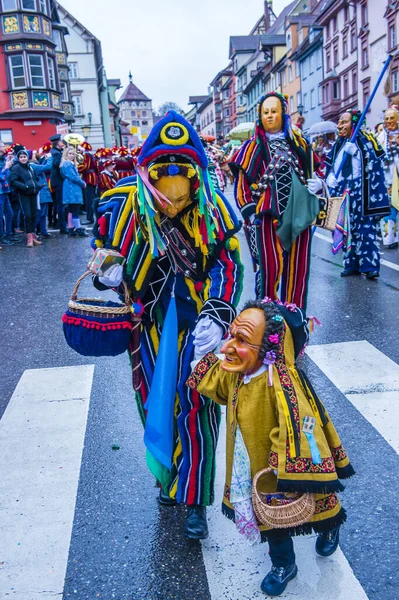 Rottweil Germany Feb Participants Rottweil Carnival Rottweil Germany February 2020 — Stock fotografie