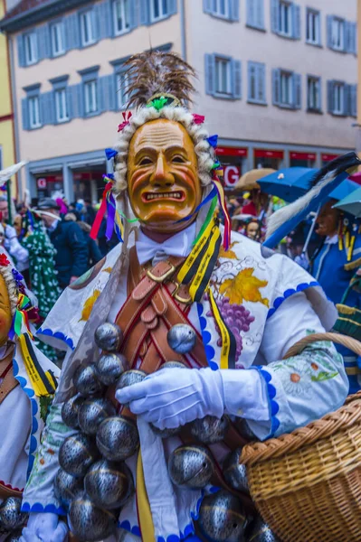 Rottweil Germany Feb Participant Rottweil Carnival Rottweil Germany February 2020 — ストック写真