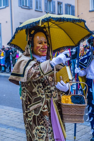 Rottweil Germany Feb Participant Rottweil Carnival Rottweil Germany February 2020 — ストック写真