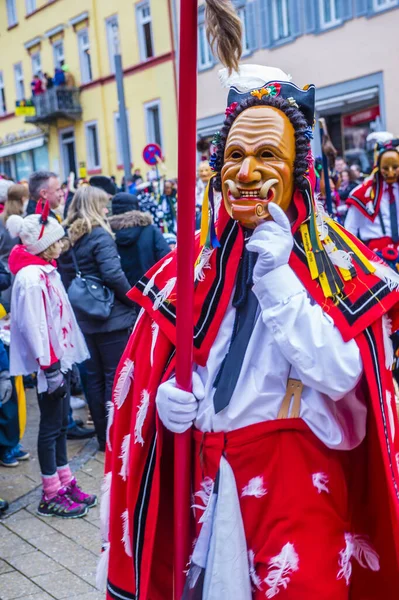 Rottweil Alemania Feb Participantes Carnaval Rottweil Rottweil Alemania Febrero 2020 — Foto de Stock