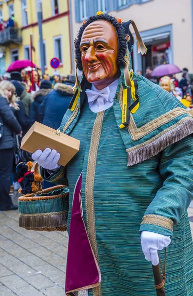 Rottweil Germany Feb Participants Rottweil Carnival Rottweil Germany February 2020 — ストック写真