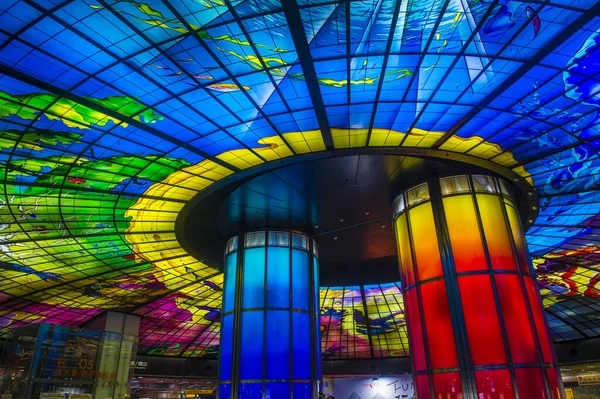 Kaohsiung Taiwan Sep Ljuskupolen Formosa Boulevard Station Kaohsiung Taiwan Den — Stockfoto