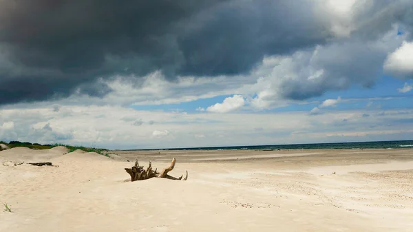 Deserto polaco com paisagem marinha no parque Slowinski narodowy / Parque Nacional Slowinski / Polónia — Fotografia de Stock