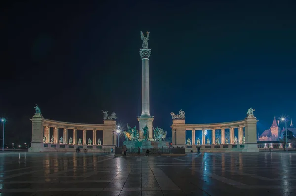 Monumento nacional del milenio, Budapest, Hungría — Foto de Stock