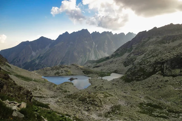Zabi pleso, kurbağa göl, yüksek Tatry, Slovakya