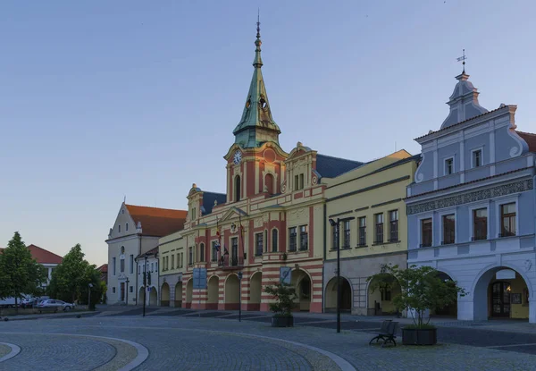 Main square of Melnik, Czech Republic — Stock Photo, Image