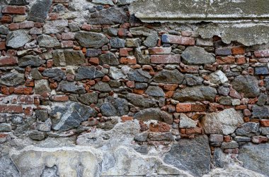 Old stony and bricks wall, Czech Republic