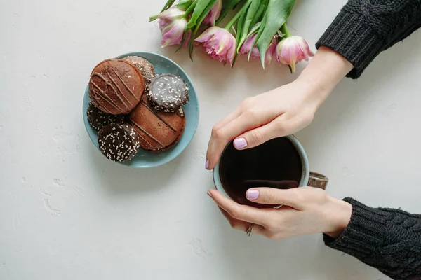 Datum Der Feier März Valentinstag Frühlingsblumen — Stockfoto