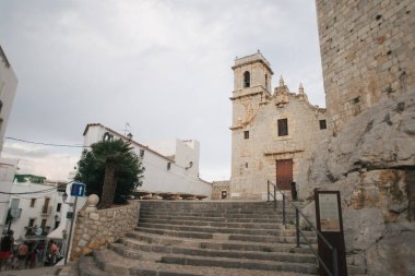 İspanya 'nın eski Peniscola şehrinin sokakları