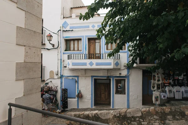 Calles Del Casco Antiguo Peniscola España — Foto de Stock