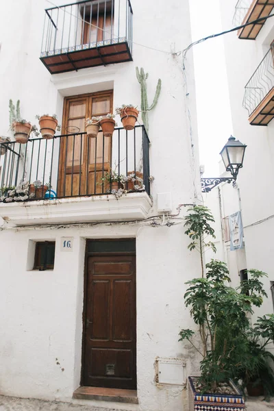 Calles Del Casco Antiguo Peniscola España — Foto de Stock