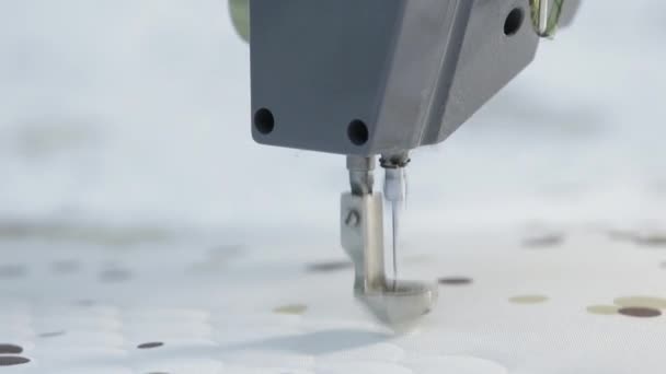 绗缝机工作 — 图库视频影像