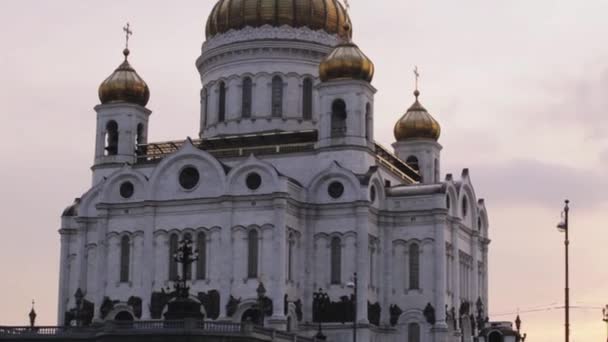 Catedral de Cristo Salvador en Moscú. — Vídeo de stock