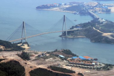 Yüksek açı Barelang Köprüsü